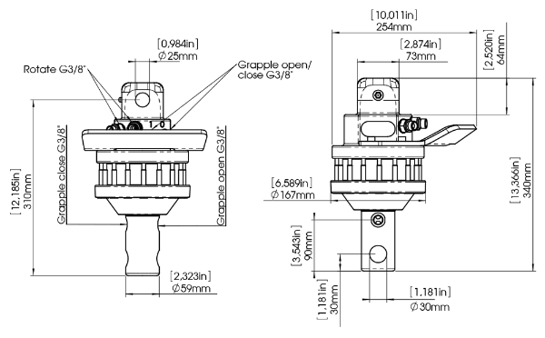 Valby R5C Hydraulic Rotator